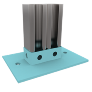 Double Channel Base Plate HDG